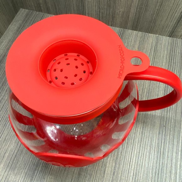 Glass Microwave Popcorn Popper 3 QT Family Size - Picture 6 of 7